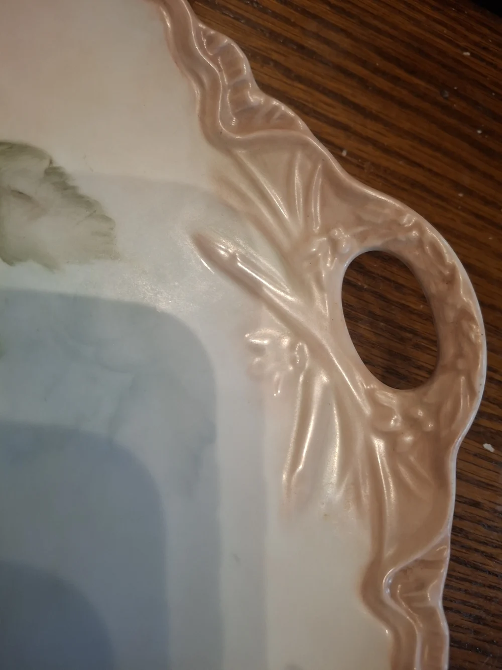 Hand-Painted Hutschenreuther Floral Porcelain Serving Plate